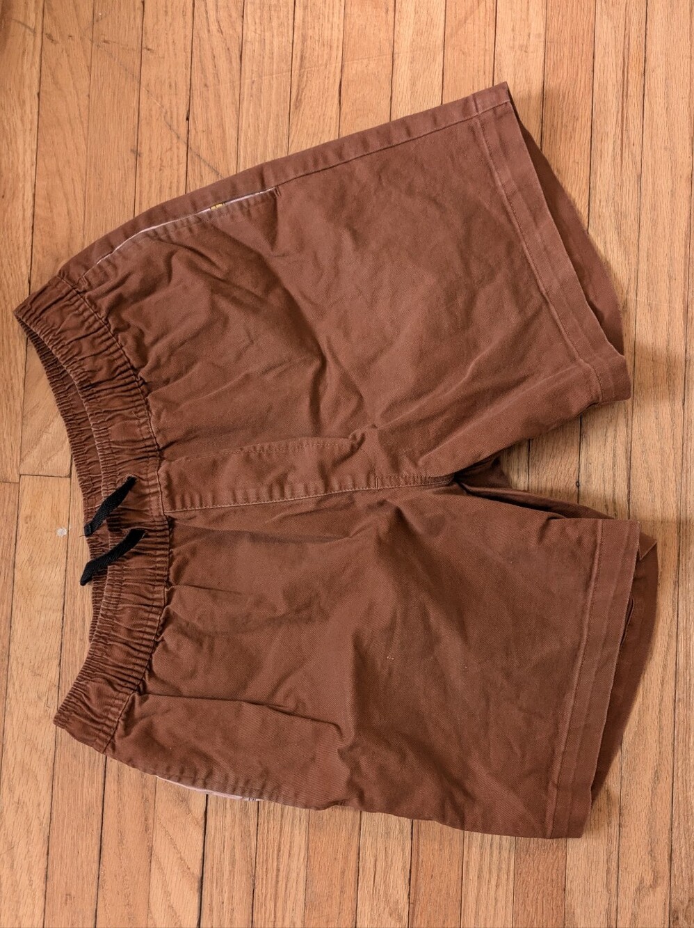 Blade + Blue Brown Drawstring Shorts with Pink/Yellow Banana Motif